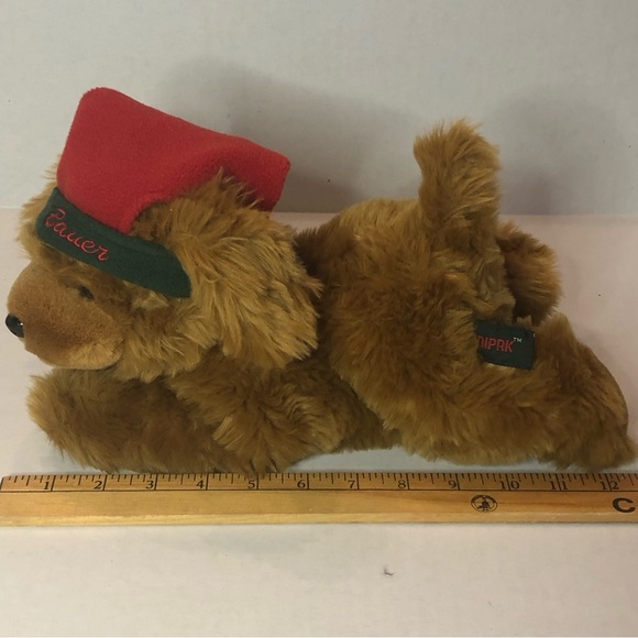 Unipak Eddie Bauer Golden Lab Christmas Dog Plush in Stocking Cap 12 inches - Picture 5 of 5